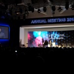 Hilde Schwab presents Crystal Award to Will.I.Am at WEF 2016
